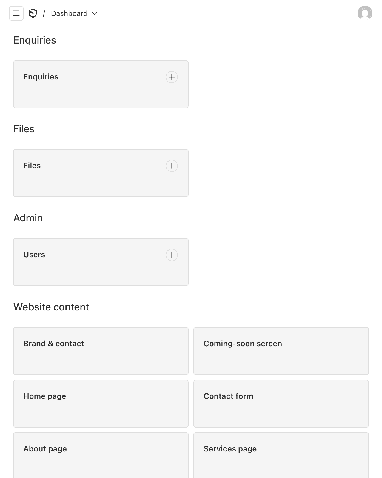 The Northal admin panel with a content global open, showing the page copy as editable fields